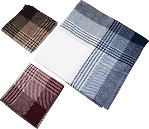 Mouchoirs en coton à motif écossais carré, style décontracté, durables, utilisables en toutes saisons - Product Image 6