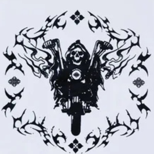 T-shirt à manches longues pour homme, blanc, imprimé graphique, col rond, en coton, style streetwear décontracté, avec motifs sur les manches et le dos - Product Image 4