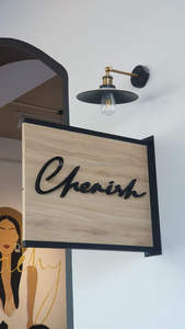 Tablero de Anuncios de Madera Cortado con Láser Personalizado con Diseño Minimalista/Rústico en Varios Colores para Decoración de Eventos Comerciales y del Hogar - Product Image 5