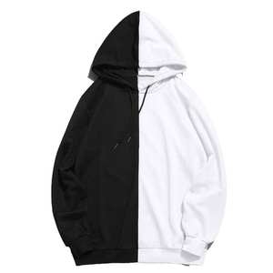 Sudadera con capucha para hombre, con cremallera, color liso, 100% algodón polar, de secado rápido, corte holgado, estilo urbano para otoño, servicio OEM, marca privada - Product Image 5