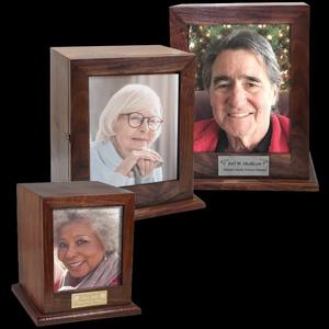 Urnas funerarias de madera elegantes para cremación, al por mayor, en 3 tamaños, medianas para adultos, contenedor para cenizas conmemorativas. - Product Image 1