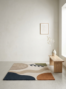 Carpet for Living Room Handmade Organic Abstract Hand Tufted Wool Area Rug Modern Japandi Designer Custom Carpet - Product Image 6
