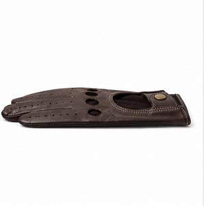Gants de conduite en cuir pleine fleur de qualité supérieure pour hommes et femmes, compatibles écran tactile, respirants, antidérapants, extensibles, décontractés, pour voiture et moto - Product Image 1
