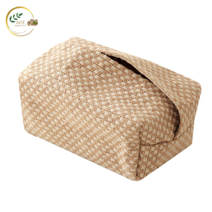 Boîte à mouchoirs en jute écologique – Porte-mouchoirs rustique fait main en fibres naturelles pour la décoration intérieure, les restaurants et l'hôtellerie - Product Image 2