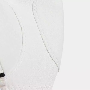 Gant de golf blanc pour droitier en cuir véritable respirant unisexe avec fermeture à enfiler - Product Image 3