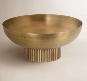 Ensemble de 3 bols en métal doré faits à la main, design nouveau, style glamour décoratif pour la décoration intérieure - Product Image 5