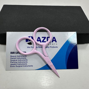 <b>Light</b> Pink Color Mini Stainless Steel Embroidery Scissors Fine Tip Thread Cutter for Sewing Craft Needlework Precision Work - Product Image 3