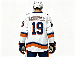 Jersey de Hockey sobre Hielo Personalizado Ecológico de Malla 260g, Cuello en V, Manga Larga, Sublimación, Impresión Digital, Transpirable, Poliéster, para Hombre, Equipo, Todos - Product Image 2