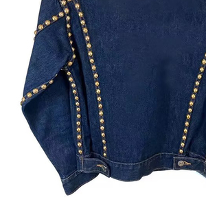 Nouvelle Collection – Blousons en Jean pour Homme, Couleurs Personnalisées, Strass, Col Rond, Logo Avant, Service OEM, Haute Qualité, 100% Coton - Product Image 6