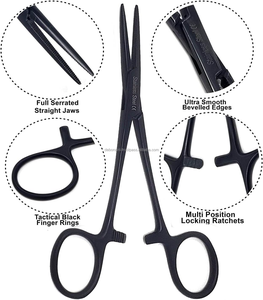 ชุดกรรไกรทางการแพทย์4ชิ้น5.5 "กรรไกรตัดผ้าพันแผล4.5" ตะเข็บตะเข็บ5.5 "Hemostats ตรง & โค้งมีจำหน่าย - Product Image 2