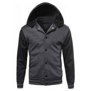 Sudaderas con capucha de color contrastante para hombre en oferta, 100% algodón, forro polar, con cremallera, novedad de invierno, sudaderas casuales para hombre - Product Image 5