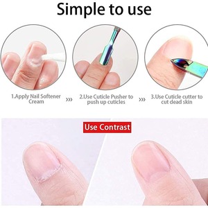 เครื่องมือตัดแต่งเล็บมืออาชีพ ทำจากสแตนเลส พร้อมที่ตัดหนังกำพร้าแบบสปริงคู่ - Product Image 6