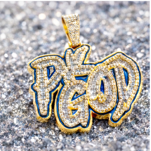 Pendentif Hip Hop pour Hommes, Luxe, en Argent 925 Plaqué Or, avec Moissanite et Diamant, Plaque Nominative Personnalisée, Breloques Émaillées Bling Bling, pour Rappeurs - Product Image 3