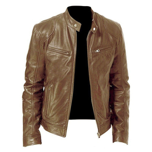 2026 New Arrival High Quality <b>Men's</b> Stylish Genuine Leather Jacket Unique Design With Wool Light Fabric Factory jacket for <b>men</b> - Product Image 2