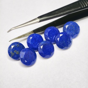 พลอยลาพิส ลาซูลีทรงกลมเจียระไนแบบบริลเลียนท์ - Product Image 2