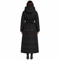 Nouvelle conception OEM, vente en gros, veste longue à capuche pour femmes, rembourrée en coton épais, manteau d'hiver, approvisionnement en gros en usine, personnalisable