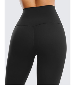 Leggings de sport décontractés pour femmes de haute qualité, sans couture, taille élastique, séchage rapide, tissu respirant, logo personnalisé, couleur personnalisée - Product Image 4