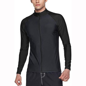High Quality ODM OEM Customized Long Sleeve Rash Guard <b>Men</b> Spandex/Polyester UPF50 Printed <b>Compression</b> Quick Dry Breathable - Product Image 2