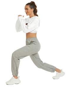 เสื้อสเวตเชิ้ตโอเวอร์ไซส์ผ้าฝ้ายออร์แกนิคสำหรับผู้หญิง ปี 2026  ปรับแต่งโลโก้ได้ ระบายอากาศดี ทรงครอปยาว มีฮู้ด ใส่ได้ทั้งฤดูหนาวและฤดูร้อน - Product Image 3