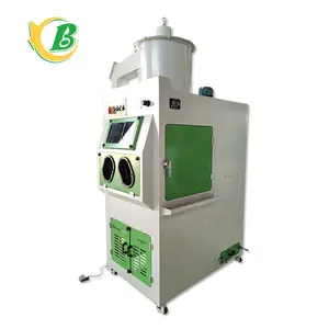 CE Certified Manual Turntable Sandblast Machine for Heavy Workpeice Portable Turntable Dry Sandblasting Cabinet for Hub Wheels