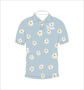 เสื้อโปโลพิมพ์ลายดอกไม้แบบกำหนดเอง แขนสั้น สวมใส่สบาย เหมาะสำหรับกอล์ฟ เทนนิส ชุดทีมฤดูร้อน - Product Image 3