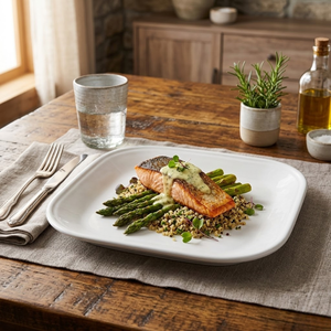 Assiette écologique biodégradable en bagasse pour upma et samosa |   Assiette de service jetable en pulpe de canne à sucre pour les fêtes et événements - Product Image 1