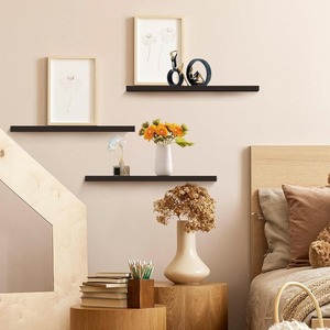 Juego de 3 Estantes Flotantes de Pared, Estante para Exhibición de Cuadros, Estante Colgante para Libros, Organizador de Almacenamiento de Pared que Ahorra Espacio - Product Image 2