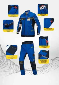 Traje de Trabajo de Alta Calidad con Logotipo Personalizado, Transpirable y Duradero, para Guardias de Seguridad, Overol de Algodón y Poliéster, Traje de Seguridad - Product Image 5