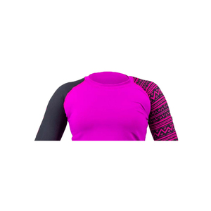 Camiseta de Compresión Transpirable de Secado Rápido de Spandex/Poliéster de Manga Larga para Mujer, para Jiu Jitsu, BJJ, Entrenamiento en Gimnasio, Boxeo - Product Image 2