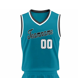 Ensembles d'uniformes de basketball personnalisés pour hommes adultes 100 % polyester, grandes tailles, respirants et anti-humidité pour l'été, vente en gros - Product Image 4
