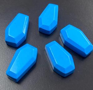 Turquesa Sintética en Forma de Ataúd, Gema Suelta Pulida para Joyería, Proveedor Mayorista - Product Image 4