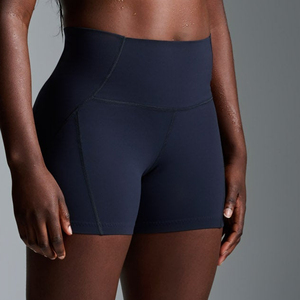 Shorts de sport athlétiques pour femmes, taille haute, extensibles, pour la course et l'entraînement, légers, vêtements de sport, logo personnalisé - Product Image 6