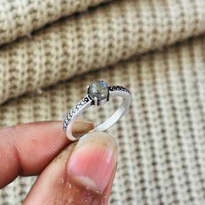 Boho Oxidized Silver Plated <b>Labradorite</b> Brass <b>ring</b> Vintage Dainty Handmade Wholesale <b>Ring</b> For Women - Product Image 6