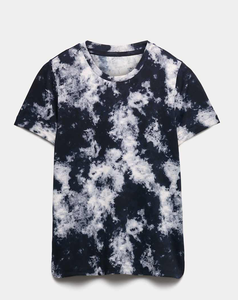 XL Size Women's Custom Made Tie Dye Crew Neck Short Sleeve Fitness Shirt Loose Fit 100% Cotton Breathable Print <b>Top</b> <b>Low</b> Cost - Product Image 1