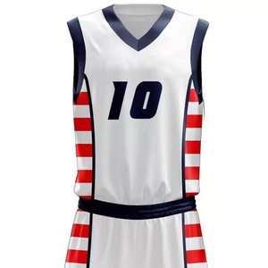 Uniformes de Baloncesto Personalizados para Hombre, Diseño de Última Moda, Tallas Grandes, Transpirables, de Secado Rápido, 100% Poliéster, Servicio OEM Disponible - Product Image 6