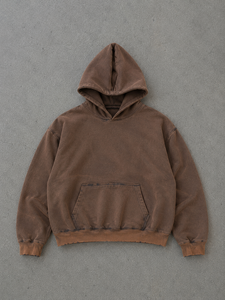 Sudaderas con Capucha para Hombre, Fabricación OEM, Felpa de Algodón Grueso, Lavado Ácido, Estilo Vintage, Corte Regular, Bolsillo Bordado, Transpirable - Product Image 2