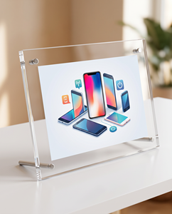 Elegant Acrylic Magnetic <b>Photo</b> <b>Frame</b> with Customizable Size & Color Durable for Displaying Cherished Memories - Product Image 2