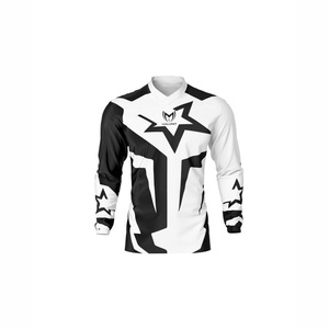 Ensemble de vêtements de course moto MX BMX, maillot et pantalon, logo personnalisé imprimé, taille plus, 1 pièce, vêtements de vélo - Product Image 1