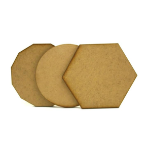 Posavasos de MDF en Forma de Corazón, Posavasos de Madera de 6 mm de Grosor, Alfombrillas y Almohadillas Antideslizantes, Diseño Sólido - Product Image 2