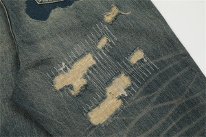 Latest Design OEM Service Breathable Washed Solid Baggy Jeans Pants for Men Comfortable Premium Quality Summer Autumn - Product Image 5