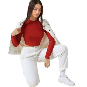 Solid Trader High Elastic Waist Tight Fit Attractive Look Seamless Construction Breathable Moisture Wicking Women Crop <b>Top</b> - Product Image 6