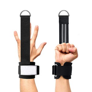 Correas de Muñeca de Poliéster Antideslizantes Ajustables con Logotipo Personalizado de la Mejor Calidad para Levantamiento de Pesas y Peso Muerto, Uso en Gimnasio - Product Image 1