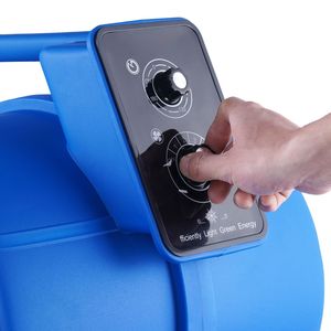 Ventilatore Portatile da Pavimento 1/2 HP 2600 CFM con 4 Angoli di Soffiaggio, Funzione Timer, Asciugatore per Tappeti, Attrezzatura per Asciugatura e Raffreddamento - Product Image 3