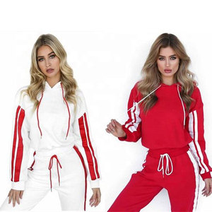 ชุดวอร์มผู้หญิงแบบสั่งทำพิเศษ ปี 2025 ชุดเซ็ต 2 ชิ้น สำหรับออกกำลังกาย วิ่ง ระบายอากาศได้ดี คุณภาพสูง เสื้อและกางเกงวอร์มแบบสวมหัว - Product Image 1