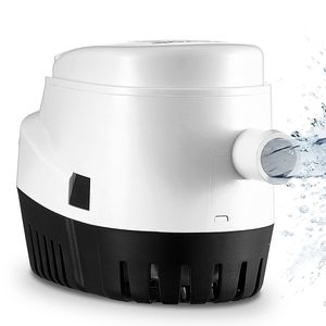 Pompe marine submersible automatique 750 GPH 12 V, petite pompe de cale pour bateau, interrupteur à flotteur, diamètre de sortie 0,7 pouces pour bateaux, piscines - Product Image 1