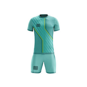 Maillot de football personnalisé, T-shirt de sport à séchage rapide et respirant, Ensemble de maillots de football par sublimation, Uniforme de football - Product Image 1