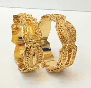 Women's 24K Gold Plated Alloy Cuff <b>Bracelets</b> Vintage Style Party Jewelry Fashion <b>Bangle</b> <b>Bracelet</b> - Product Image 1