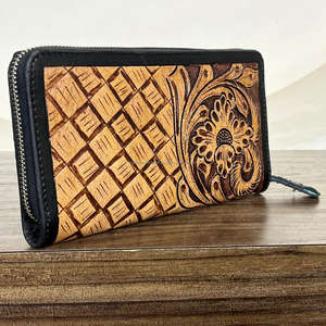 Cartera de mano de cuero genuino hecha a mano con bloqueo RFID para mujer, modelo 2026, nueva tendencia al por mayor - Product Image 4