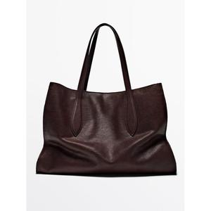 Bolso de Mano de Cuero Genuino de Lujo para Mujer, Duradero, Ecológico, de Gran Capacidad, Impermeable, con Cierre de Cremallera, Tipo Bandolera - Product Image 3