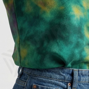 Camiseta Deportiva Informal para Mujer, Talla XL, 100% Algodón, Transpirable, Tie Dye, Manga Corta, Cuello Redondo, Ropa Deportiva - Product Image 5